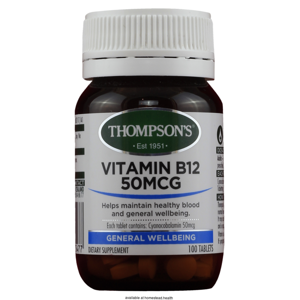 THOMPSONS Vitamin B12, 50mcg