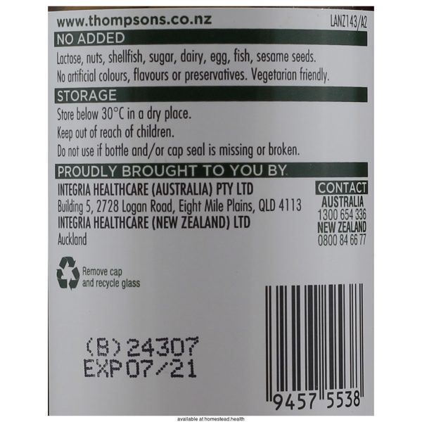 Thompson's Brewers Yeast 100TAB