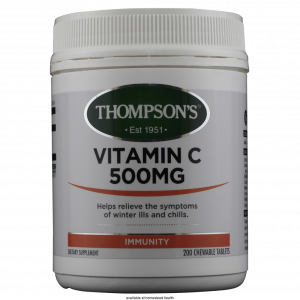 Thompson's Vitamin C Chewable 500mg, 200TAB