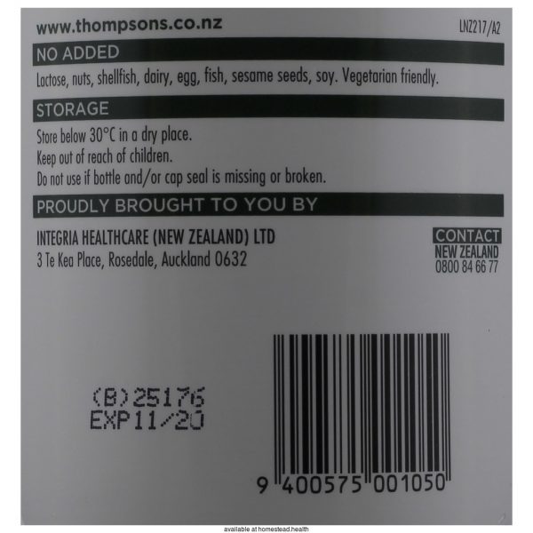Thompson's Vitamin C Chewable 500mg, 200TAB
