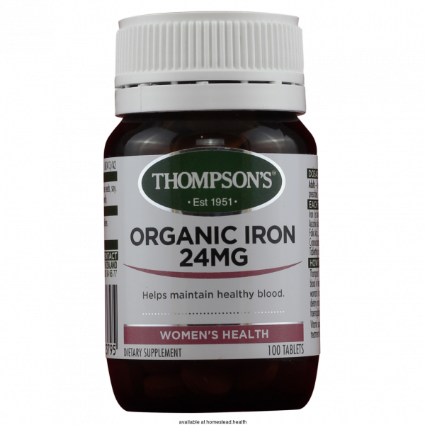 Thompson's Organic Iron 100Tabs
