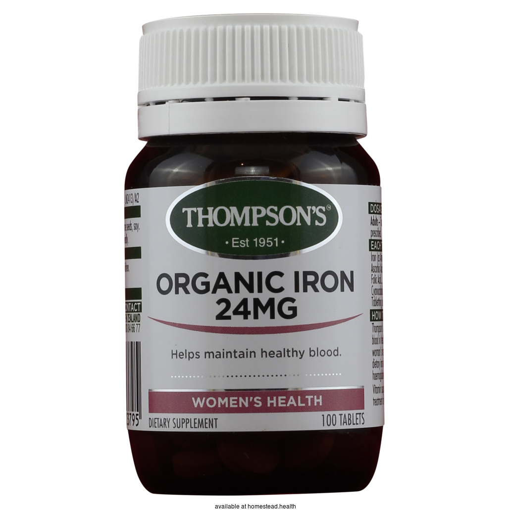 THOMPSONS Organic Iron 24 mg
