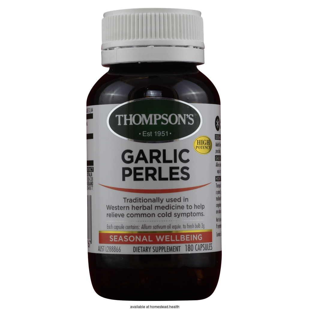 THOMPSONS High Potency Garlic Perles