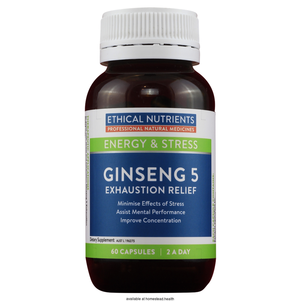 ETHICAL NUTRIENTS Ginseng 5  Exhaustion Relief