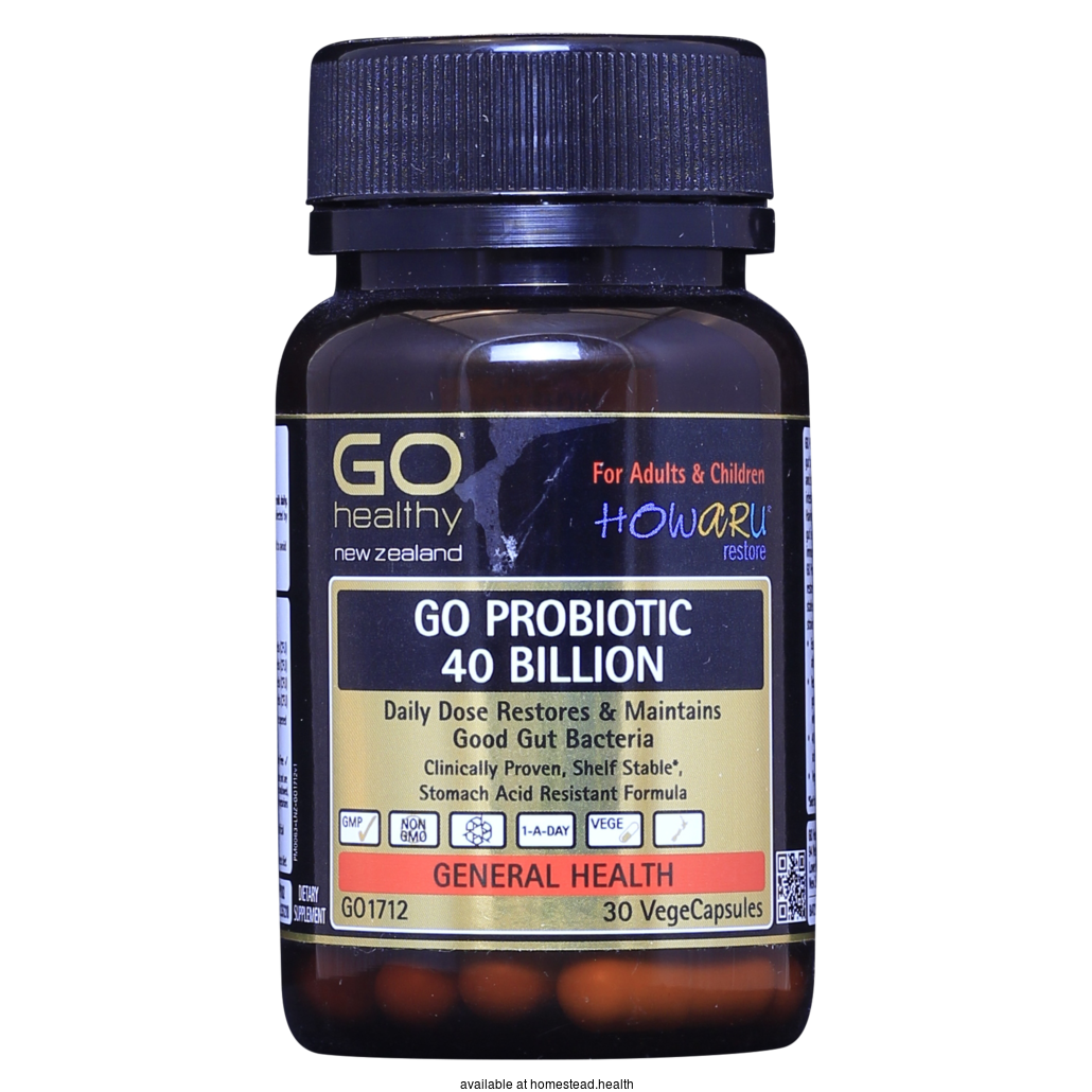 GO HEALTHY Probiotic 40 Billion