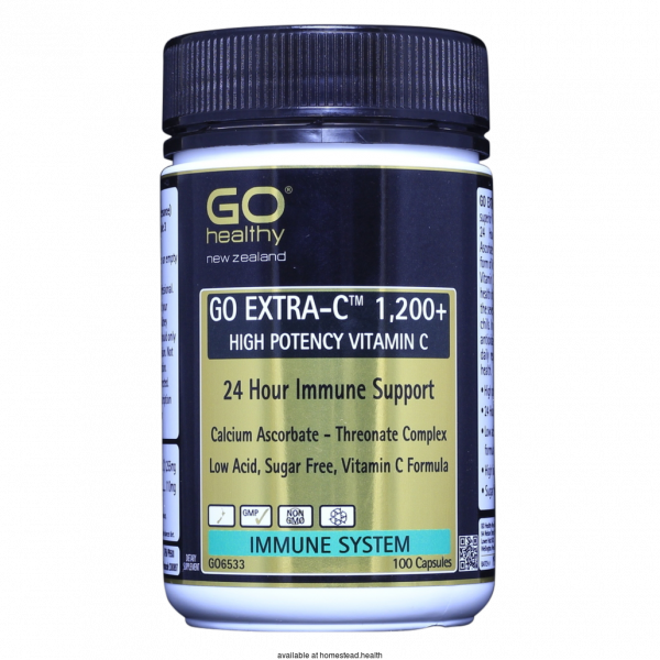 GO Healthy Extra-C Vitamin C 1200+ 100 Caps