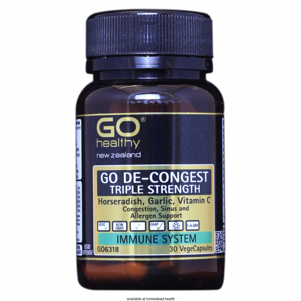 GO Healthy De-Congest Triple Strength 30