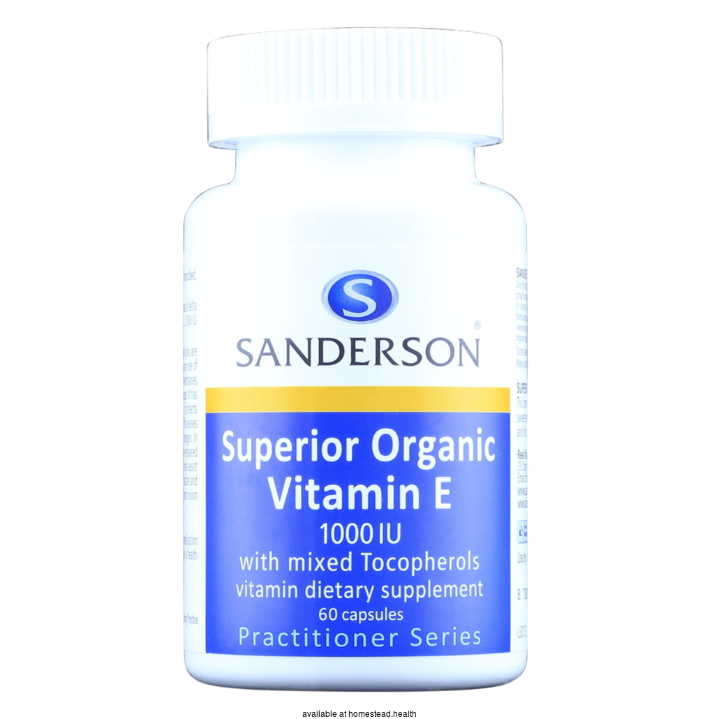 SANDERSON Superior Organic Vitamin E 1000 IU