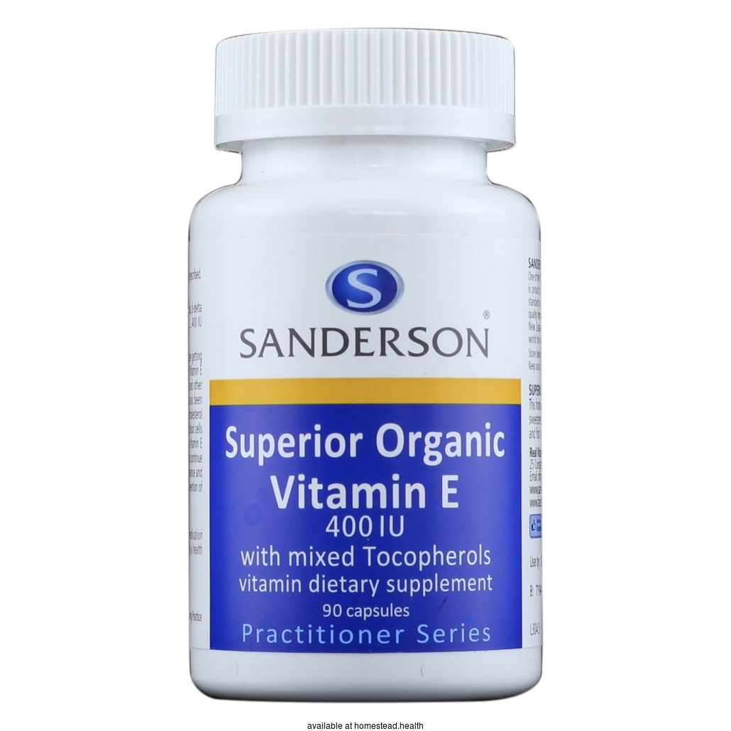 SANDERSON Superior Organic Vitamin E 400 IU