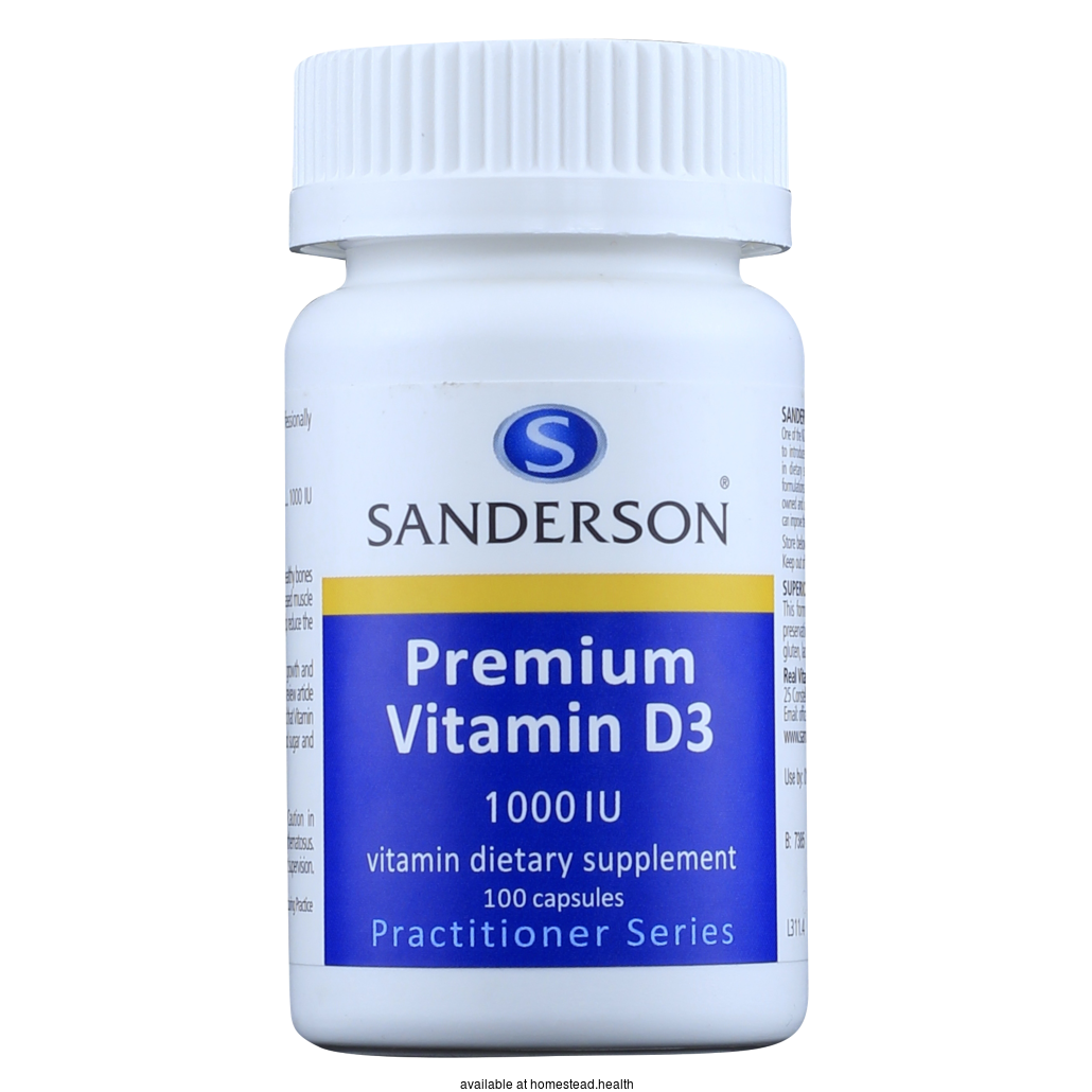 SANDERSON Premium Vitamin D3 1000 IU