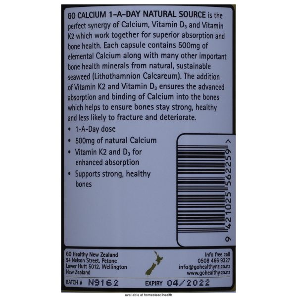 GO Healthy Calcium 120Caps