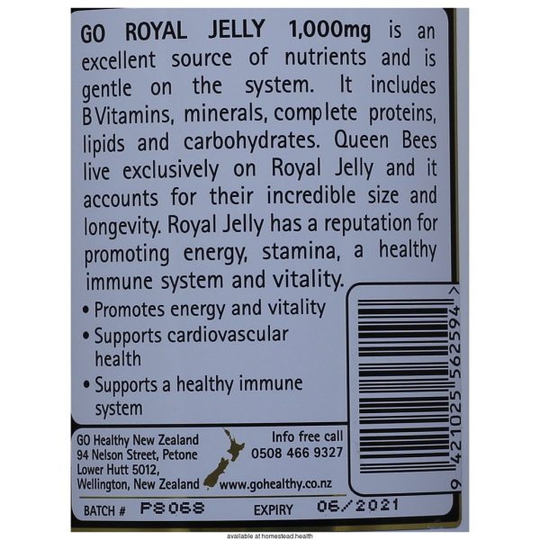 GO Healthy Royal Jelly 180Caps