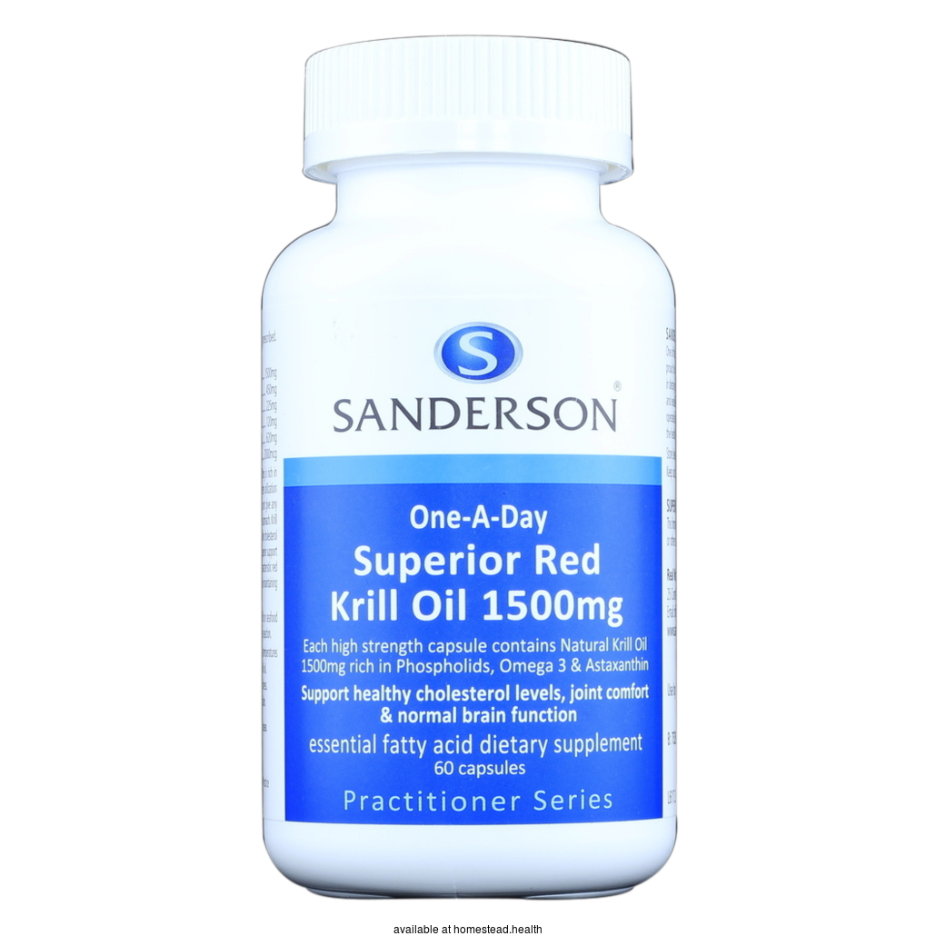 SANDERSON Superior Red Krill Oil 1500 mg
