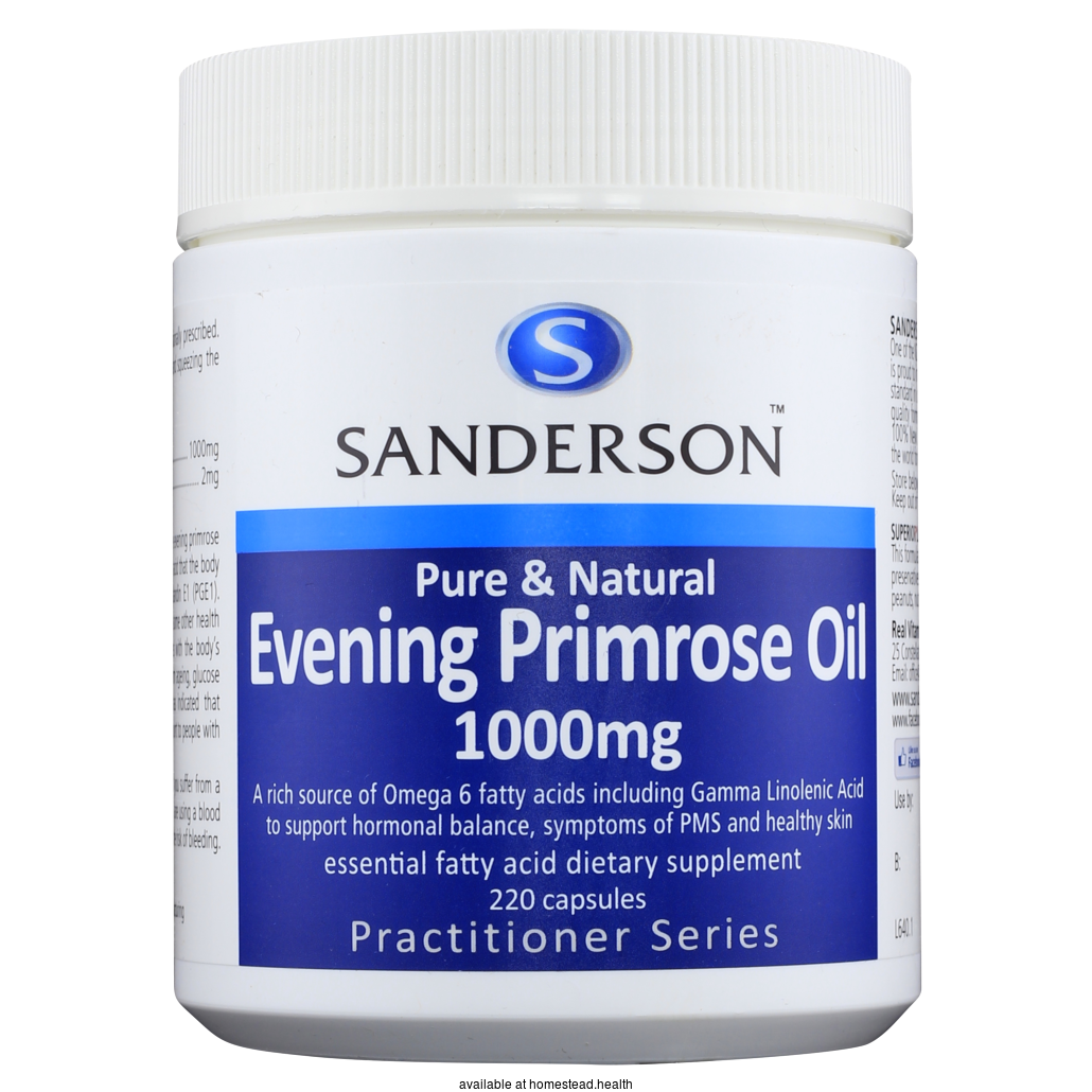 SANDERSON Evening Primrose Oil 1000 mg