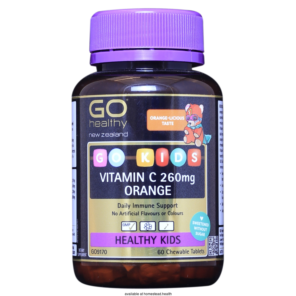 GO HEALTHY Kids Vitamin C Orange 260 mg