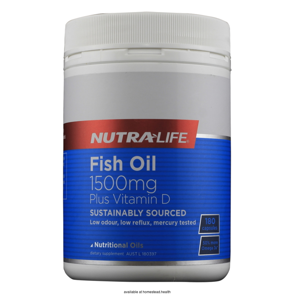 NUTRALIFE Fish Oil 1500 mg Plus Vitamin D