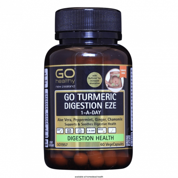 GO Healthy Turmeric Digest Eze 60 Caps