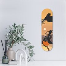 CRYSTAL ASHLEY Skateboard Art: Fantail + Sunset